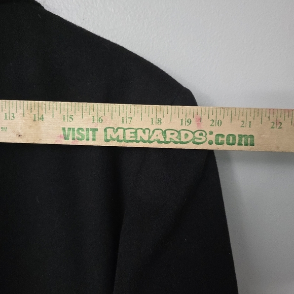 Pronto Moda Europa Wool-Cashmere Blend Overcoat Black - 42R Quiet Luxury - Picture 10 of 11